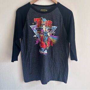 Marvel Thor Mjolnir Raglan Baseball Tee - Geek Fuel Exclusive - Medium